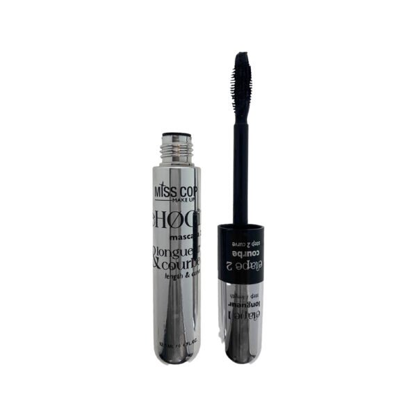 Miss Cop Mascara ReHOCils 2 en 1 blakstienų tušas, 01- Noir, 12,5 ml.