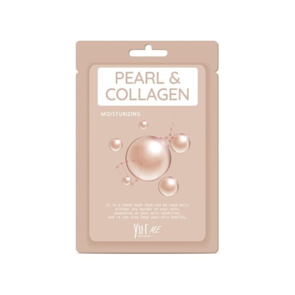 Yu.r Me lakštinė veido kaukė su perlais ir kolagenu, 1 vnt. beautoria.lt Yu.r Me lakštinė veido kaukė su perlais ir kolagenu, 1 vnt.