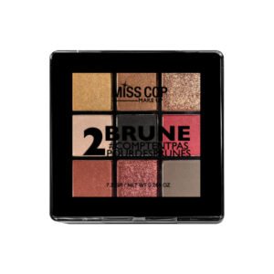 Miss Cop Palette NUANCIER akių šešėlių paletė, 2- Brune, 7,2 g.