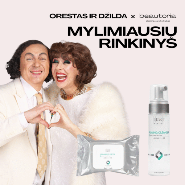 Oresto ir Džildos Vaigauskų kasdienės veido odos priežiūros rinkinys beautoria.lt Oresto ir Džildos Vaigauskų kasdienės veido odos priežiūros rinkinys