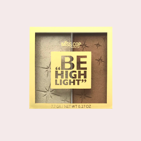 Miss Cop DUO BE Highlight kontūravimo paletė 7.7g beautoria.lt Miss Cop DUO BE Highlight kontūravimo paletė 7.7g